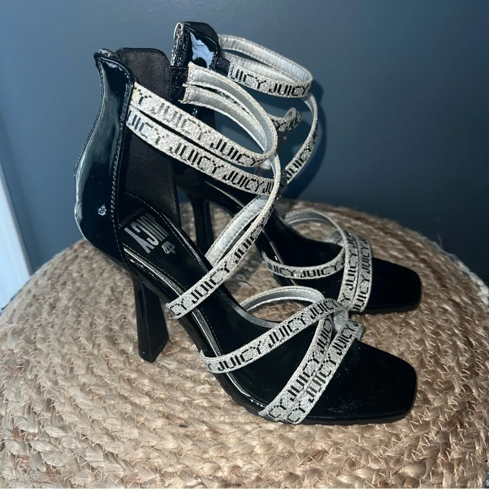 Juicy Couture Logo Strappy Sandals